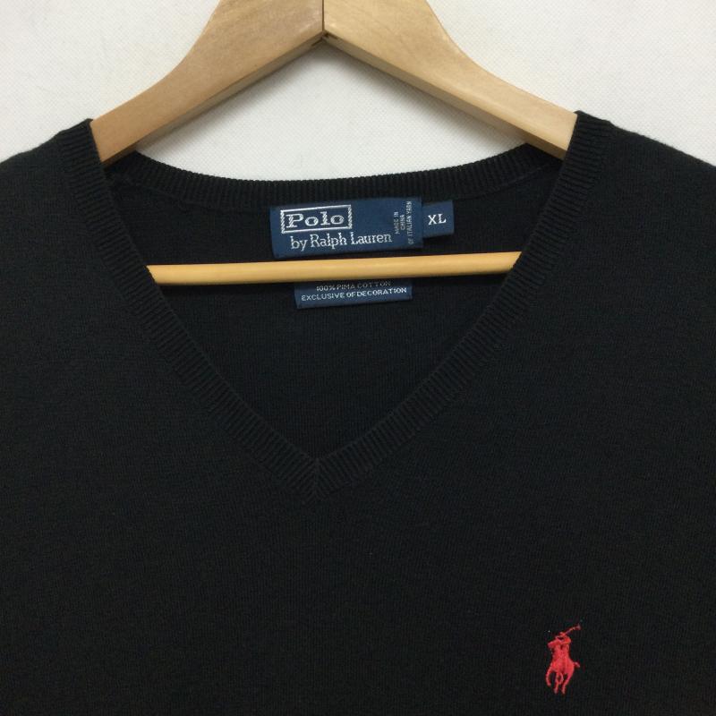 ラルフローレン RALPHLAUREN ベスト ベスト ralph lauren コットン ベスト XL 無地 黒 / ブラック / black メンズ USED 古着 中古 50158825