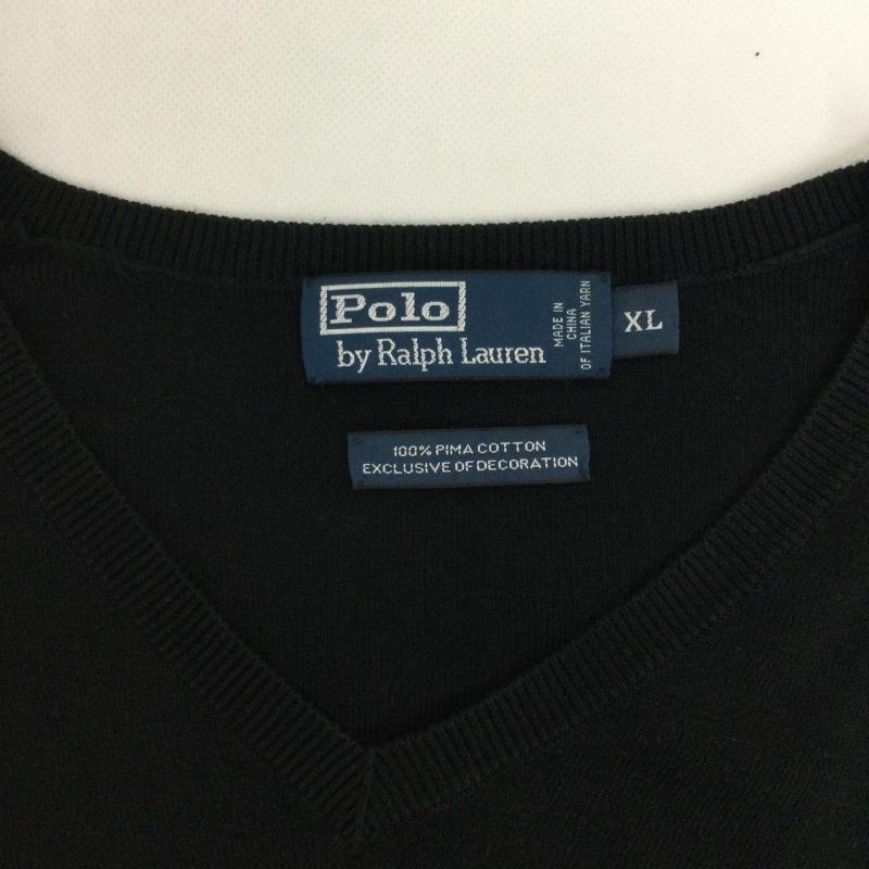 ラルフローレン RALPHLAUREN ベスト ベスト ralph lauren コットン ベスト XL 無地 黒 / ブラック / black メンズ USED 古着 中古 50158825
