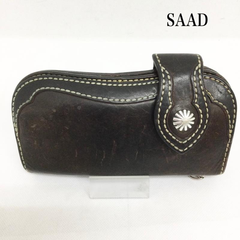 サード SAAD 財布 長財布 SAAD サード コンチョ付き LONG WALLET ロングウォレット 長財布 - 茶 / ブラウン / brown メンズ USED 古着 中古 50158831