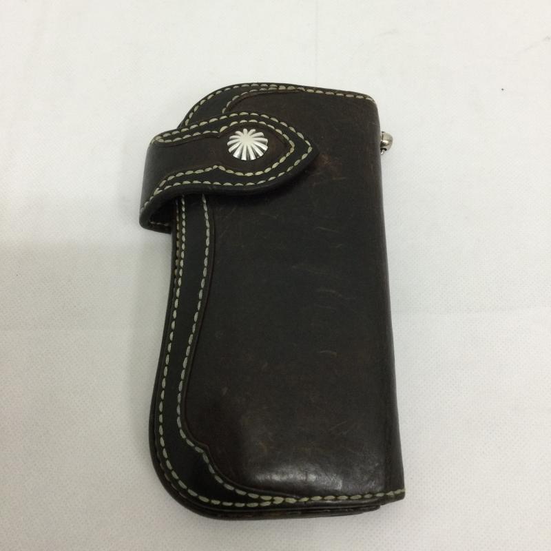 サード SAAD 財布 長財布 SAAD サード コンチョ付き LONG WALLET ロングウォレット 長財布 - 茶 / ブラウン / brown メンズ USED 古着 中古 50158831