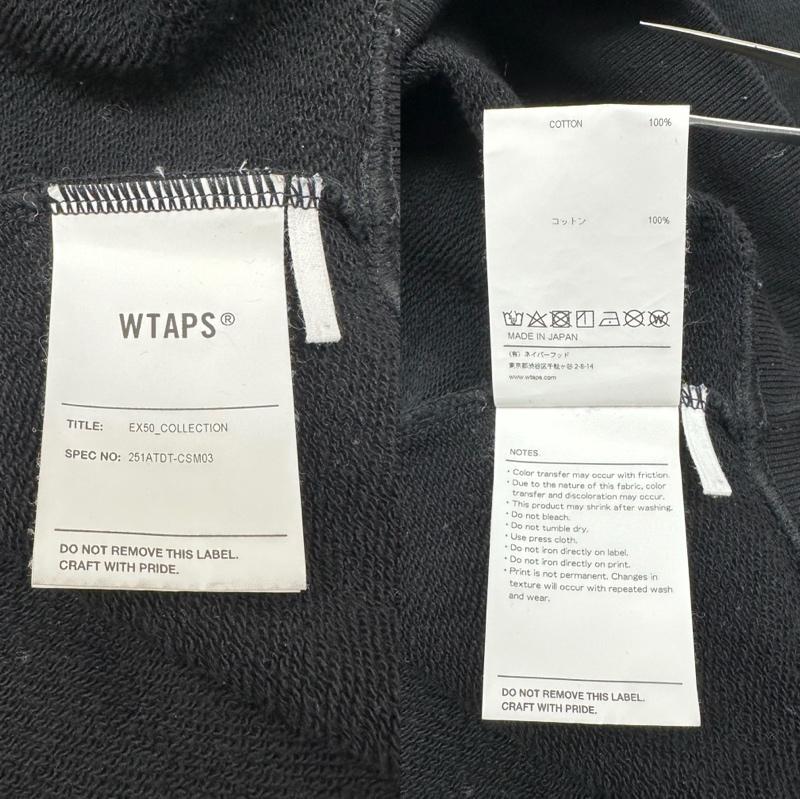 ダブルタップス WTAPS トレーナー 長袖 25SS ACADEMY SWEATER COTTON スウェット 251ATDT CSM03 1 黒 / ブラック / black メンズ USED 古着 中古 50158857