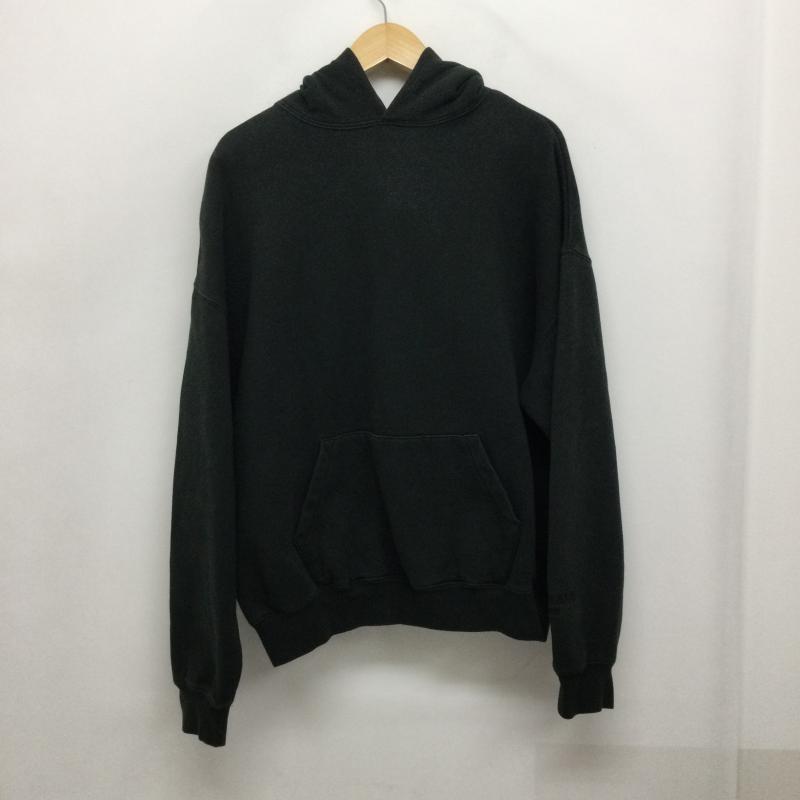 エッセンシャルズ ESSENTIALS パーカー 長袖 essentials パーカー　プルオーバーパーカー　バックロゴ S ロゴ、文字 黒 / ブラック / black メンズ USED 古着 中古 50158874