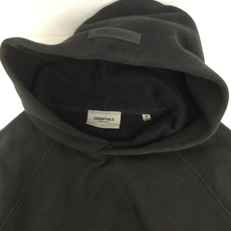 エッセンシャルズ ESSENTIALS パーカー 長袖 essentials パーカー　プルオーバーパーカー M 無地 黒 / ブラック / black メンズ USED 古着 中古 50158875