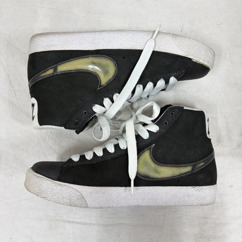 ナイキ NIKE スニーカー スニーカー blazer high premium 330245-001 ブレーザー ハイカット スニーカー 213 ロゴ 刺繍 27.0cm ロゴ、文字 黒 / ブラック / black X 白 / ホワイト / white メンズ USED 古着 中古 50158878