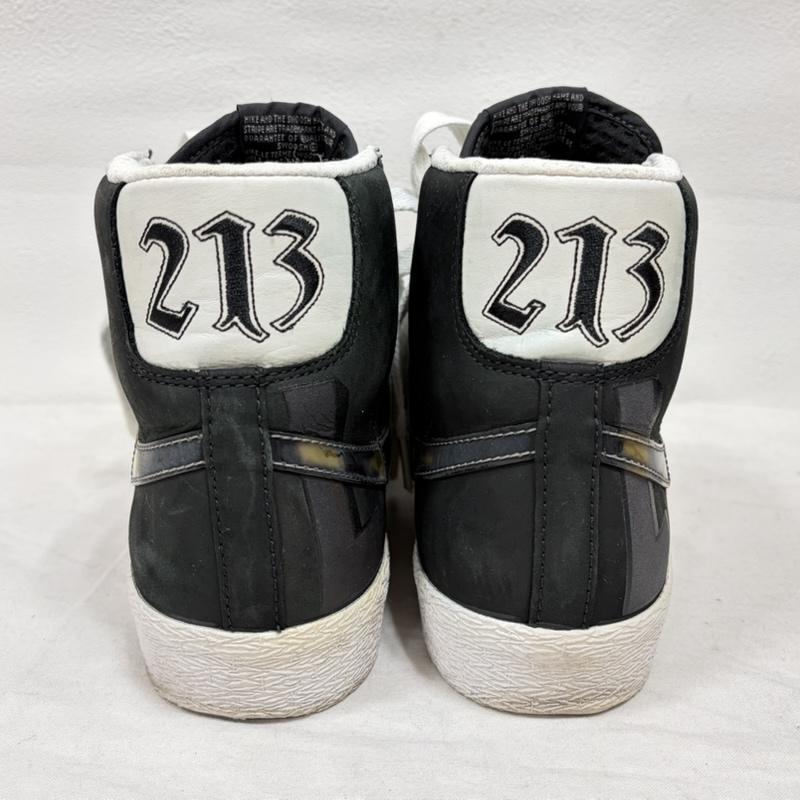 ナイキ NIKE スニーカー スニーカー blazer high premium 330245-001 ブレーザー ハイカット スニーカー 213 ロゴ 刺繍 27.0cm ロゴ、文字 黒 / ブラック / black X 白 / ホワイト / white メンズ USED 古着 中古 50158878