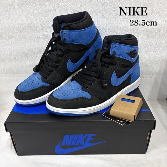 ナイキ NIKE スニーカー スニーカー Air Jordan 1 RETRO HIGH OG エアジョーダン ハイカット スニーカー DZ5485-042 28.5cm ロゴ、文字 黒 / ブラック / black X 青 / ブルー / blue メンズ USED 古着 中古 50158879