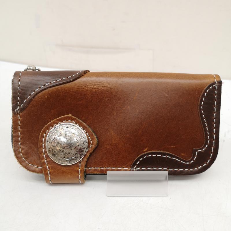 古着 USED 財布 長財布 TOMZ レザー ロング ウォレット 長財布 - 茶 / ブラウン / brown メンズ USED 古着 中古 50158884