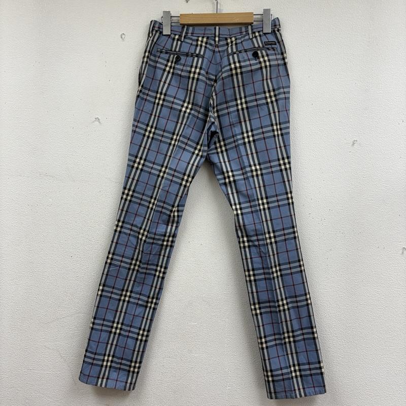 バーバリーブラックレーベル BURBERRY BLACK LABEL パンツ スラックス ノバチェック柄 コットン スラックス パンツ BMS50-911-24 青 / ブルー / blue メンズ USED 古着 中古 50158913