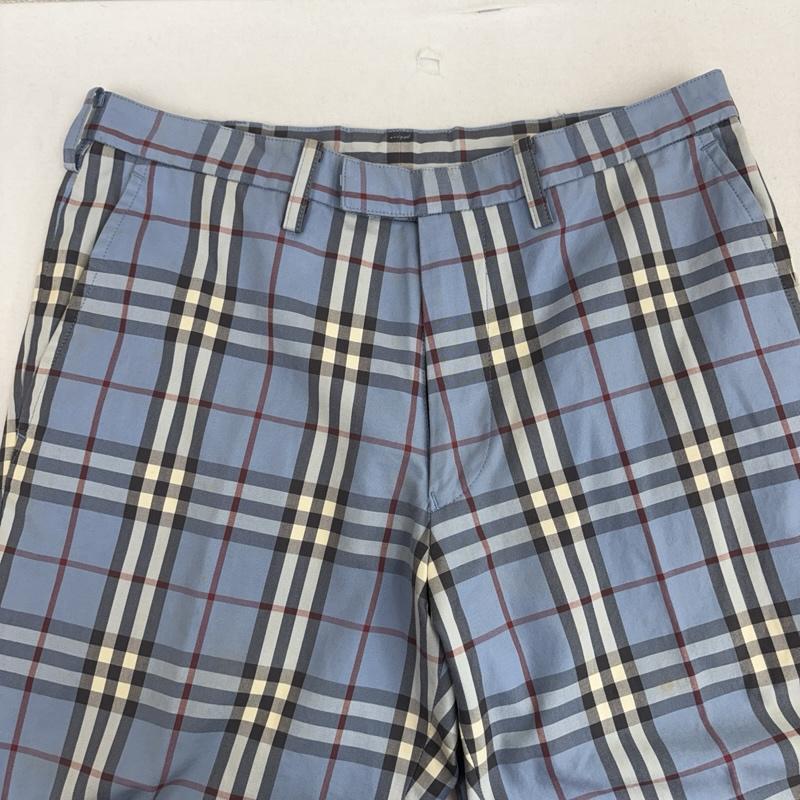バーバリーブラックレーベル BURBERRY BLACK LABEL パンツ スラックス ノバチェック柄 コットン スラックス パンツ BMS50-911-24 青 / ブルー / blue メンズ USED 古着 中古 50158913