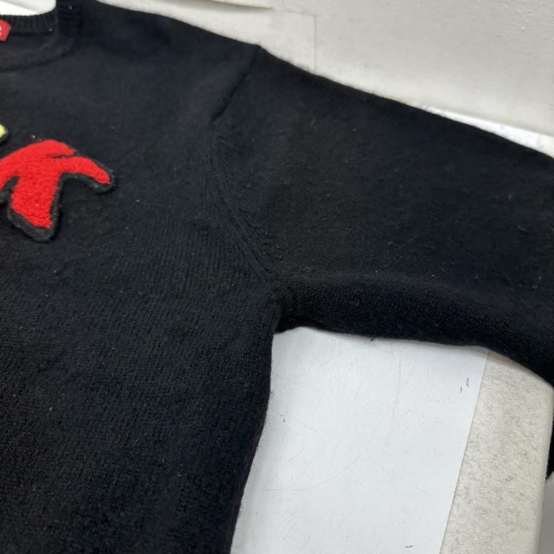 シュプリーム Supreme ニット、セーター 長袖 21SS Jamie Reid Fuck All Sweater クルーネック ニット ワッペン M 黒 / ブラック / black メンズ USED 古着 中古 50158916