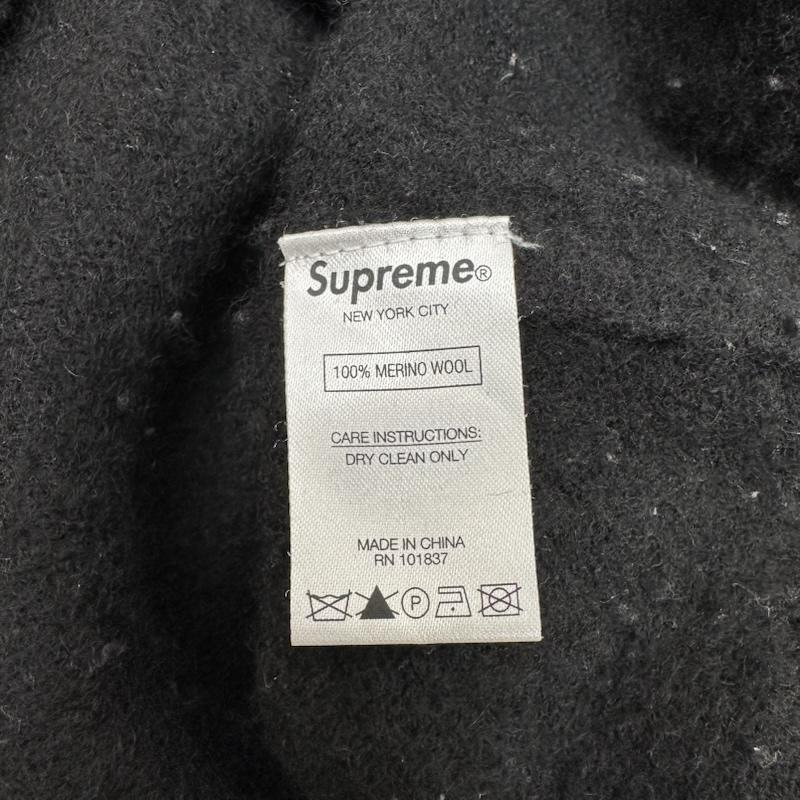 シュプリーム Supreme ニット、セーター 長袖 21SS Jamie Reid Fuck All Sweater クルーネック ニット ワッペン M 黒 / ブラック / black メンズ USED 古着 中古 50158916