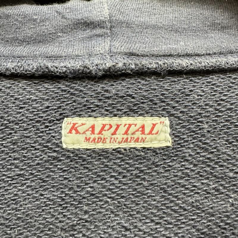 キャピタル KAPITAL パーカー 長袖 SURF BIG ロゴ プリント パーカー K1703LC089 1 紺 / ネイビー / navy メンズ USED 古着 中古 50158918