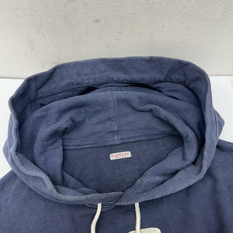 キャピタル KAPITAL パーカー 長袖 SURF BIG ロゴ プリント パーカー K1703LC089 1 紺 / ネイビー / navy メンズ USED 古着 中古 50158918