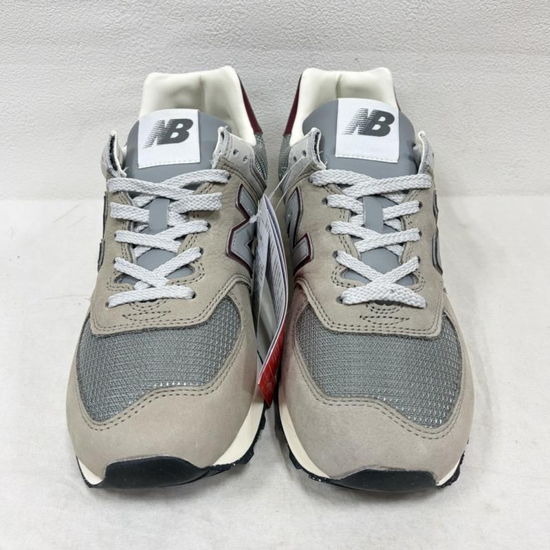 ニューバランス New Balance スニーカー スニーカー U574SKB ロゴ ローカット スニーカー スウェード メッシュ 26.5cm 26.5cm ロゴ、文字 灰 / グレー / gray X ボルドー / ボルドー / メンズ USED 古着 中古 50158932