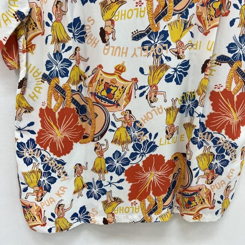 サンサーフ SUN SURF シャツ、ブラウス 半袖 SS39424 アロハシャツ WAIKIKI MAP S 紺 / ネイビー / navy メンズ USED 古着 中古 50158944