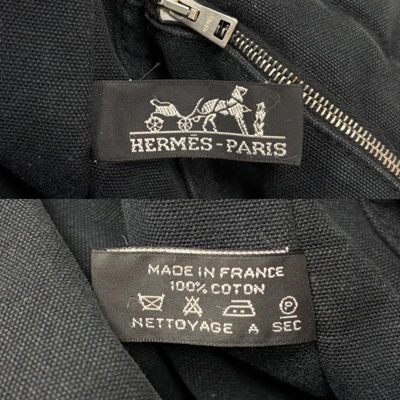 エルメス HERMES トートバッグ トートバッグ フールトゥMM トートバッグ キャンバス - 無地 黒 / ブラック / black X チャコールグレー / チャコールグレー / レディース USED 古着 中古 50158945