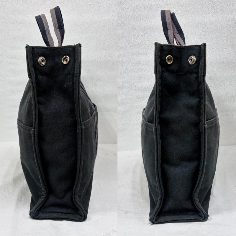 エルメス HERMES トートバッグ トートバッグ フールトゥMM トートバッグ キャンバス - 無地 黒 / ブラック / black X チャコールグレー / チャコールグレー / レディース USED 古着 中古 50158945