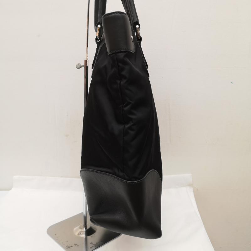 ドルチェアンドガッバーナ DOLCE&GABBANA トートバッグ トートバッグ トートバッグ ナイロン レザー ロゴプレート - 黒 / ブラック / black メンズ USED 古着 中古 50158967