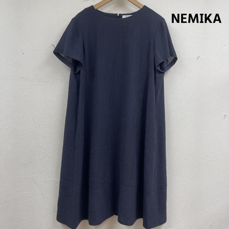 古着 USED ワンピース ロングスカート NEMIKA 日本製 フレア バック タック ロング丈 ワンピース 紺 / ネイビー / navy レディース USED 古着 中古 50158971