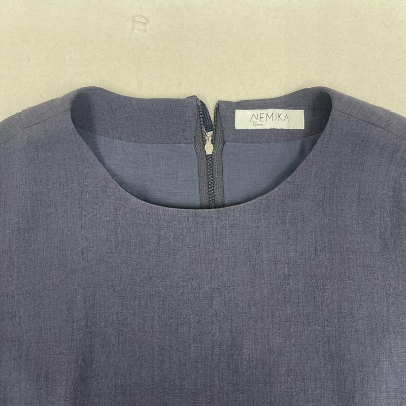 古着 USED ワンピース ロングスカート NEMIKA 日本製 フレア バック タック ロング丈 ワンピース 紺 / ネイビー / navy レディース USED 古着 中古 50158971