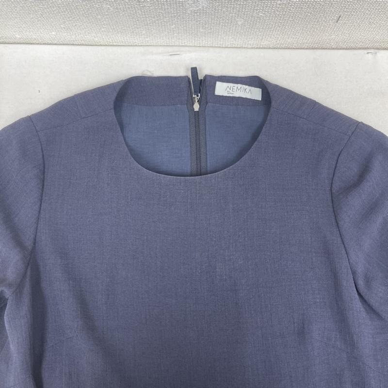 古着 USED ワンピース ロングスカート NEMIKA 日本製 フレア バック タック ロング丈 ワンピース 紺 / ネイビー / navy レディース USED 古着 中古 50158971