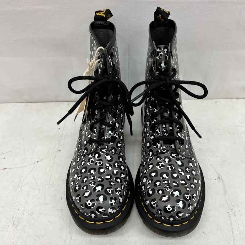 ドクターマーチン Dr.Martens ブーツ 一般 レオパード スカル 8ホールブーツ 27652 UK：4 灰 / グレー / gray レディース USED 古着 中古 50158972