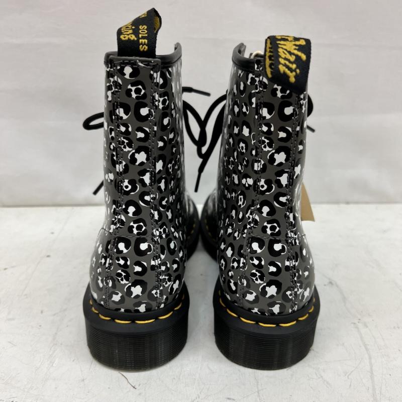 ドクターマーチン Dr.Martens ブーツ 一般 レオパード スカル 8ホールブーツ 27652 UK：4 灰 / グレー / gray レディース USED 古着 中古 50158972