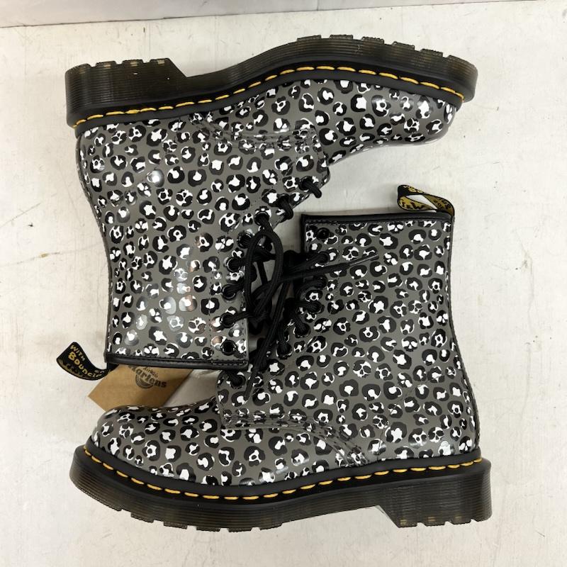 ドクターマーチン Dr.Martens ブーツ 一般 レオパード スカル 8ホールブーツ 27652 UK：4 灰 / グレー / gray レディース USED 古着 中古 50158972