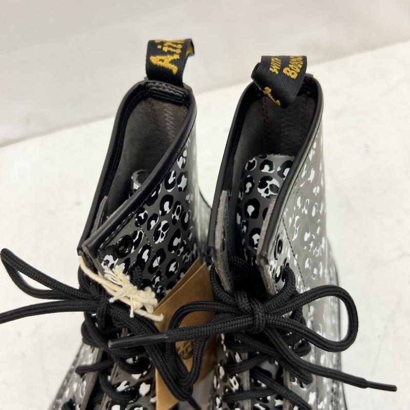 ドクターマーチン Dr.Martens ブーツ 一般 レオパード スカル 8ホールブーツ 27652 UK：4 灰 / グレー / gray レディース USED 古着 中古 50158972