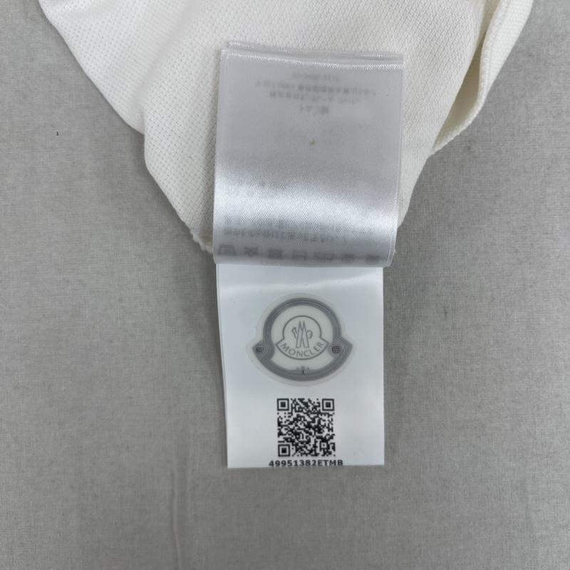 モンクレール MONCLER ポロシャツ 半袖 MAGLIA POLO ロゴ パッチ コットン ポロシャツ F10918A70200 84556 XXL 白 / ホワイト / white メンズ USED 古着 中古 50158975