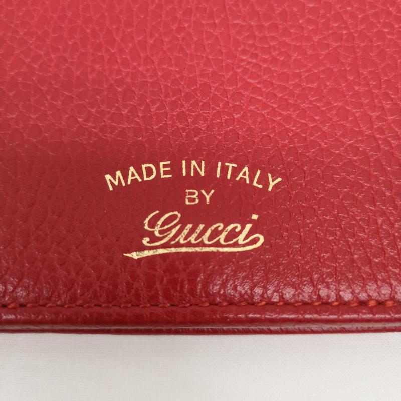 グッチ GUCCI 財布 長財布 スウィング ショルダー ウォレット 長財布 バッグ 斜め掛け 368231 534563 - 赤 / レッド / red レディース USED 古着 中古 50159006