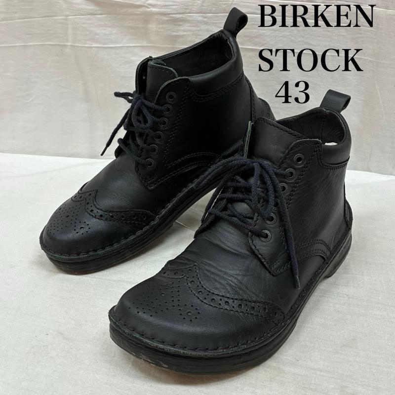 ビルケンシュトック BIRKENSTOCK ブーツ ショートブーツ Footprints フットプリンツ KENT-HI ウィングチップ レザー ショート ブーツ 43 27.0cm メンズ USED 古着 中古 50159018