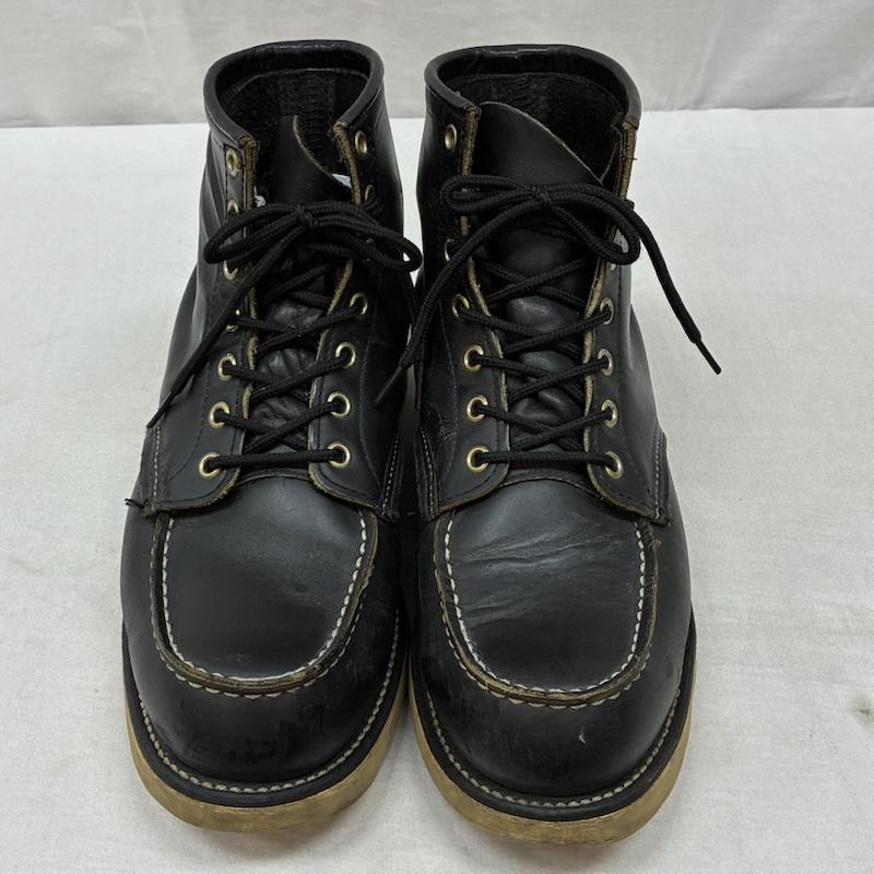 レッドウィング RED WING ブーツ ショートブーツ 90s 羽タグ 8130 アイリッシュセッター ブラッククローム モックトゥ ワーク ブーツ US：8.5 メンズ USED 古着 中古 50159023