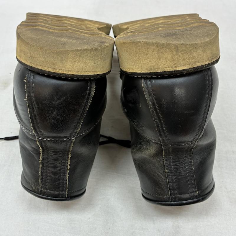 レッドウィング RED WING ブーツ ショートブーツ 90s 羽タグ 8130 アイリッシュセッター ブラッククローム モックトゥ ワーク ブーツ US：8.5 メンズ USED 古着 中古 50159023
