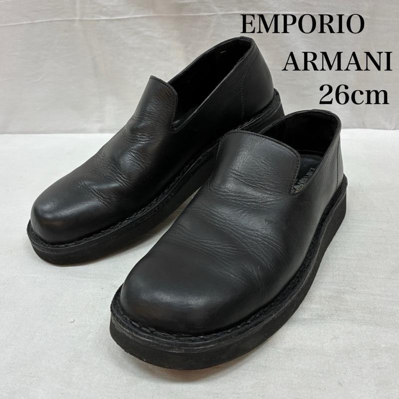 エンポリオアルマーニ EMPORIO ARMANI スリッポン スリッポン イタリア製 レザー ローファー スリッポン 42 26.0cm メンズ USED 古着 中古 50159025