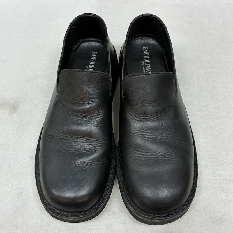 エンポリオアルマーニ EMPORIO ARMANI スリッポン スリッポン イタリア製 レザー ローファー スリッポン 42 26.0cm メンズ USED 古着 中古 50159025