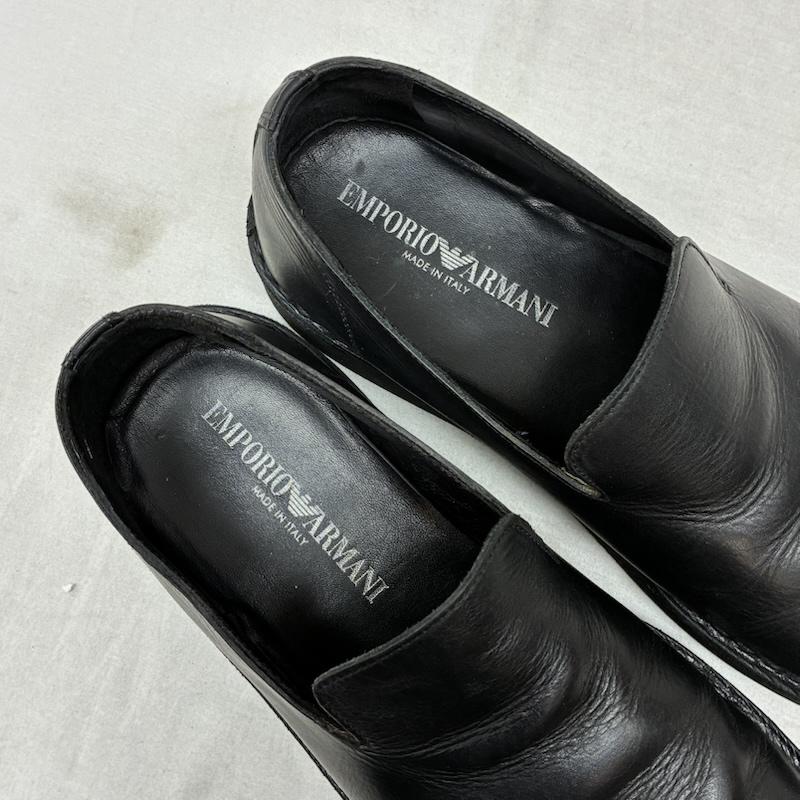 エンポリオアルマーニ EMPORIO ARMANI スリッポン スリッポン イタリア製 レザー ローファー スリッポン 42 26.0cm メンズ USED 古着 中古 50159025