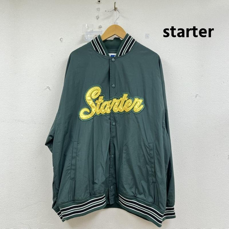 スターター STARTER ジャケット、上着 ジャンパー、ブルゾン リブライン スタジャン ナイロン ジャケット 長袖 ジャンパー r51393nz M 緑 / グリーン / green メンズ USED 古着 中古 50159033