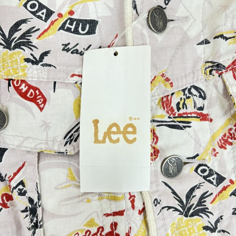 リー Lee ジャケット、上着 ジャケット、ブレザー サーフライダー U.S 綿100 ハワイアン 総柄 ビーチ ジャケット M 白 / ホワイト / white メンズ USED 古着 中古 50159035
