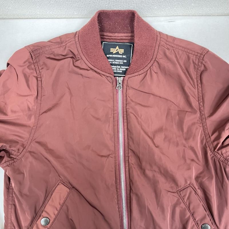 アルファ ALPHA ジャケット、上着 ジャンパー、ブルゾン MA-1 ナイロン ジャケット TA7013-8368 M えんじ / ワインレッド / dark red メンズ USED 古着 中古 50159036