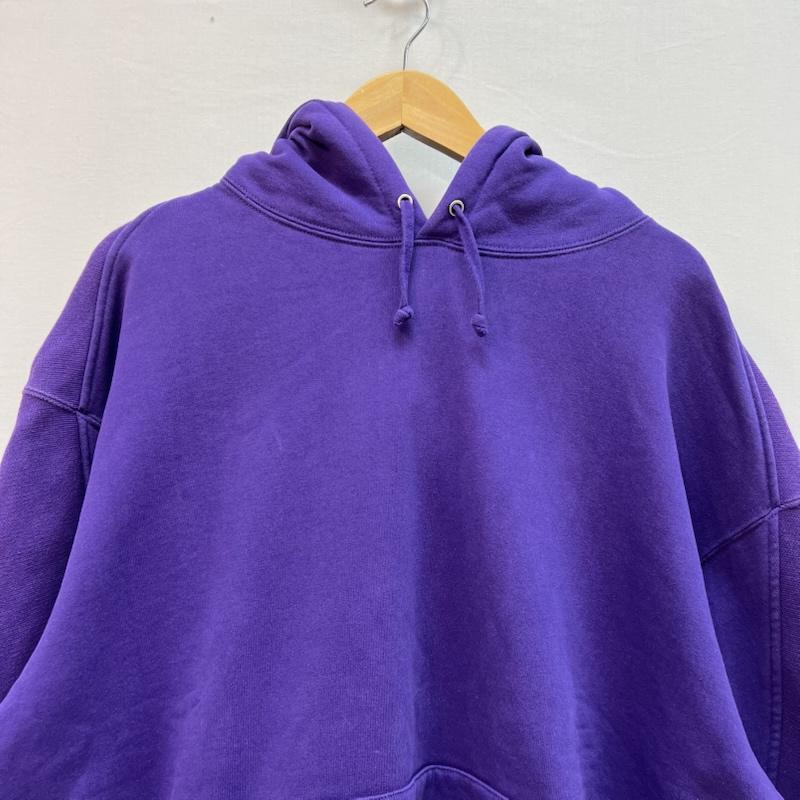 シュプリーム Supreme パーカー 長袖 Big Logo Jacquard Hooded Sweatshirt ビッグロゴ スウェット パーカー L 紫 / パープル / purple メンズ USED 古着 中古 50159044