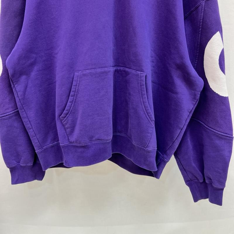シュプリーム Supreme パーカー 長袖 Big Logo Jacquard Hooded Sweatshirt ビッグロゴ スウェット パーカー L 紫 / パープル / purple メンズ USED 古着 中古 50159044