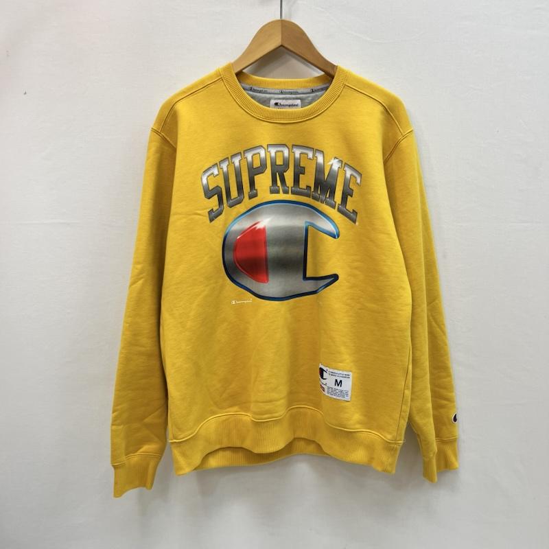 シュプリーム Supreme トレーナー 長袖 19ss Chrome Crewneck ロゴ スウェット トレーナー M 黄 / イエロー / yellow メンズ USED 古着 中古 50159045