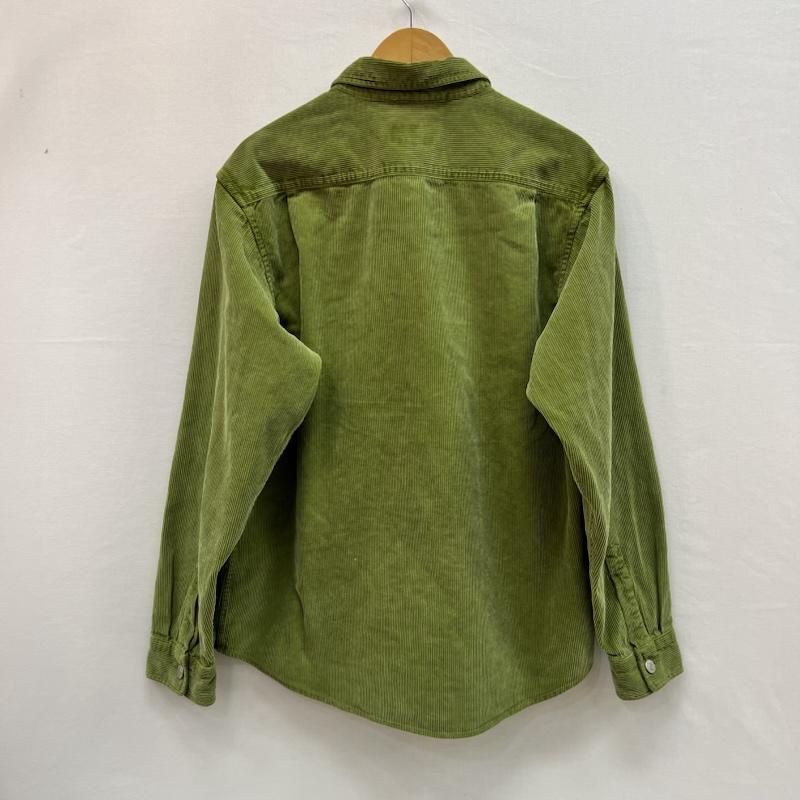 シュプリーム Supreme シャツ、ブラウス 長袖 21SS Washed Corduroy Shirt ウォッシュ加工 コーディロイシャツ M 緑 / グリーン / green メンズ USED 古着 中古 50159047