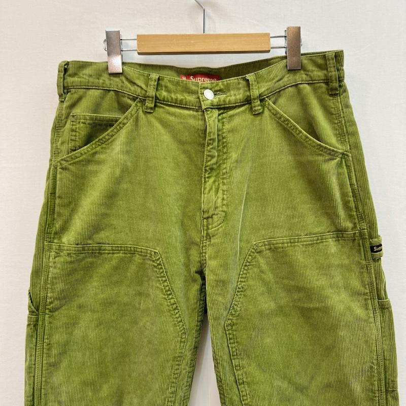 シュプリーム Supreme パンツ ワークパンツ、ペインターパンツ 21SS Double Knee Corduroy Painter Pant ダブルニー 32インチ 緑 / グリーン / green メンズ USED 古着 中古 50159048