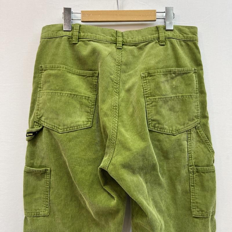 シュプリーム Supreme パンツ ワークパンツ、ペインターパンツ 21SS Double Knee Corduroy Painter Pant ダブルニー 32インチ 緑 / グリーン / green メンズ USED 古着 中古 50159048