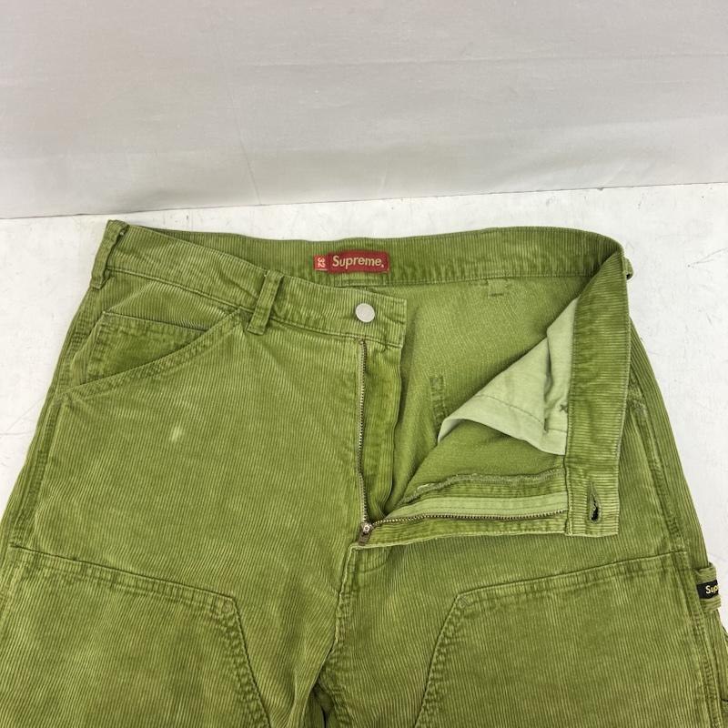 シュプリーム Supreme パンツ ワークパンツ、ペインターパンツ 21SS Double Knee Corduroy Painter Pant ダブルニー 32インチ 緑 / グリーン / green メンズ USED 古着 中古 50159048