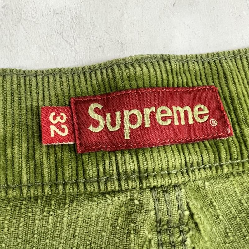 シュプリーム Supreme パンツ ワークパンツ、ペインターパンツ 21SS Double Knee Corduroy Painter Pant ダブルニー 32インチ 緑 / グリーン / green メンズ USED 古着 中古 50159048