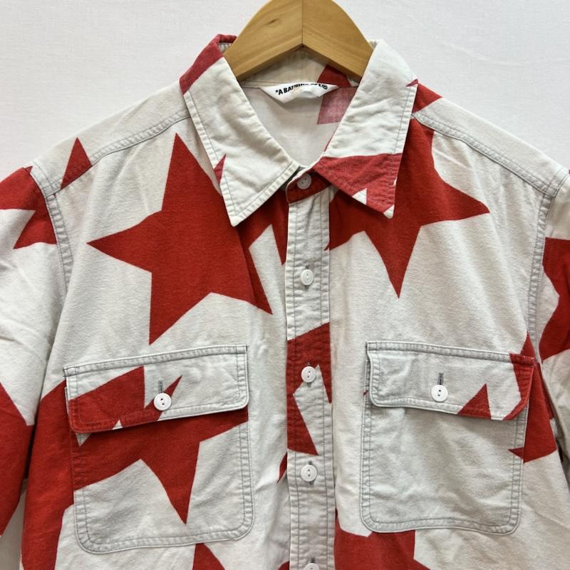 アベイシングエイプ A BATHING APE シャツ、ブラウス 半袖 BAPE STA スター 総柄 半袖 シャツ L メンズ USED 古着 中古 50159052