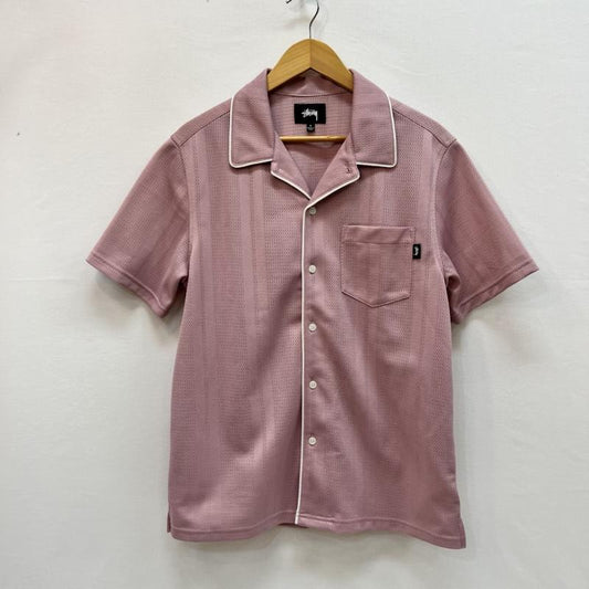ステューシー STUSSY シャツ、ブラウス 半袖 メッシュ 半袖 シャツ S 桃 / ピンク / pink メンズ USED 古着 中古 50159054